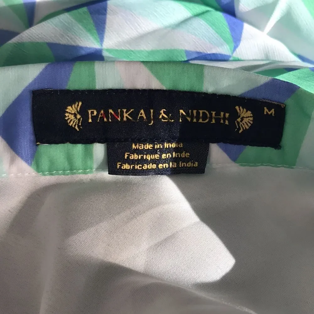 Anthropologie x Pankaj & Nidhi Pleated Maxi Skirt size M
